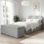 ONLY OPENED - Grey Fabric Small Double Ottoman Bed Frame - Zara
