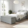 Grey Fabric Small Double Ottoman Bed Frame - Zara