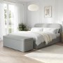 Grey Fabric Super King Ottoman Bed Frame - Zara