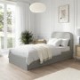 Grey Fabric Single Ottoman Bed Frame - Zara