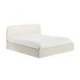 Cream Fabric Super King Ottoman Bed Frame - Zara