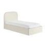 Cream Fabric Single Ottoman Bed Frame - Zara