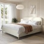 Cream Fabric Super King Bed Frame - Zara