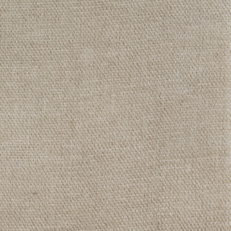 Beige Upholstered King Size Ottoman Bed with Curved Headboard - Zara