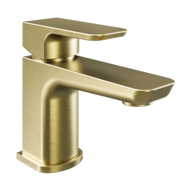 Brushed Brass Cloakroom Basin Mixer - Zana