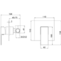 Chrome Bath Filler Spout Thermostatic Mixer Shower Set - Zana