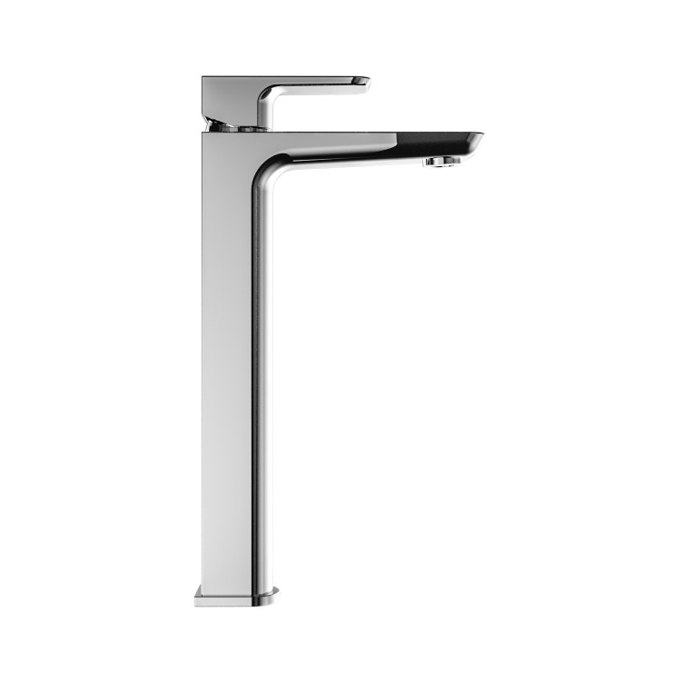 Chrome Tall Mono Basin Mixer Tap - Zana