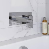 Chrome Wall Mounted Bath Tap - Zana