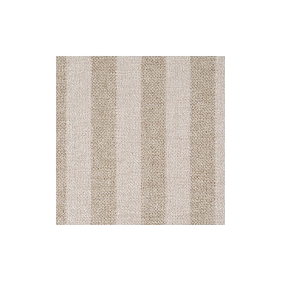 Beige Chenille Striped Armchair - Zeke