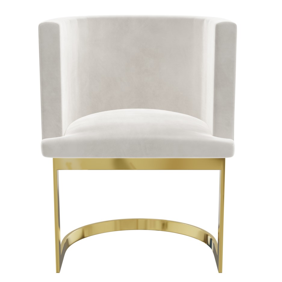 Light Grey Velvet Dressing Table Chair with Pleated Detail Zelena