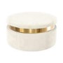 Cream Velvet Storage Pouffe - Zendaya