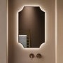 Traditional Bronze Backlit Heated Bathroom Mirror with Lights 500 x 750mm - Zeus