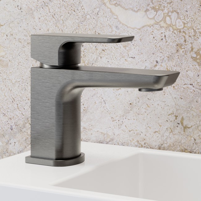 Gunmetal Mono Basin Mixer Tap - Zana