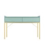 Sage Green Modern Dressing Table with 2 Drawers - Zion