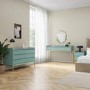 Sage Green Modern Dressing Table with 2 Drawers - Zion