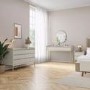 ALMOST PERFECT - Zion 2 Drawer Dressing Table in Taupe