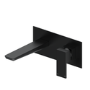 Matt Black Wall Mounted Basin Tap - Zana