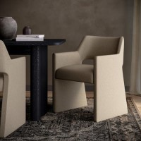 Mink Upholstered Dining Chair - Zoe