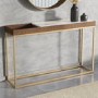 Narrow Solid Wood Console Table with Storage - Zola