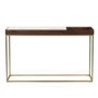 Narrow Solid Wood Console Table with Storage - Zola