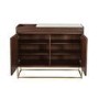 Slim Solid Wood Shoe Cabinet with Marble Top - 18 Pairs - Zola