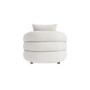 Cream Boucle Armchair with Cushion - Zuri