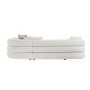 ONLY OPENED - Zuri 4 Seater Cream Boucle Right Facing Corner Sofa