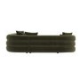 Green Velvet Left Hand Facing 4 Seater Curved Corner Sofa - Zuri