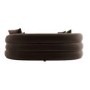 Brown Velvet Right Hand Facing 4 Seater Curved Corner Sofa - Zuri
