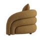 Caramel Brown Chenille Armchair - Zuri 