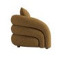 Caramel Brown Chenille Armchair - Zuri 