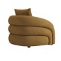 Caramel Brown Chenille Armchair - Zuri 