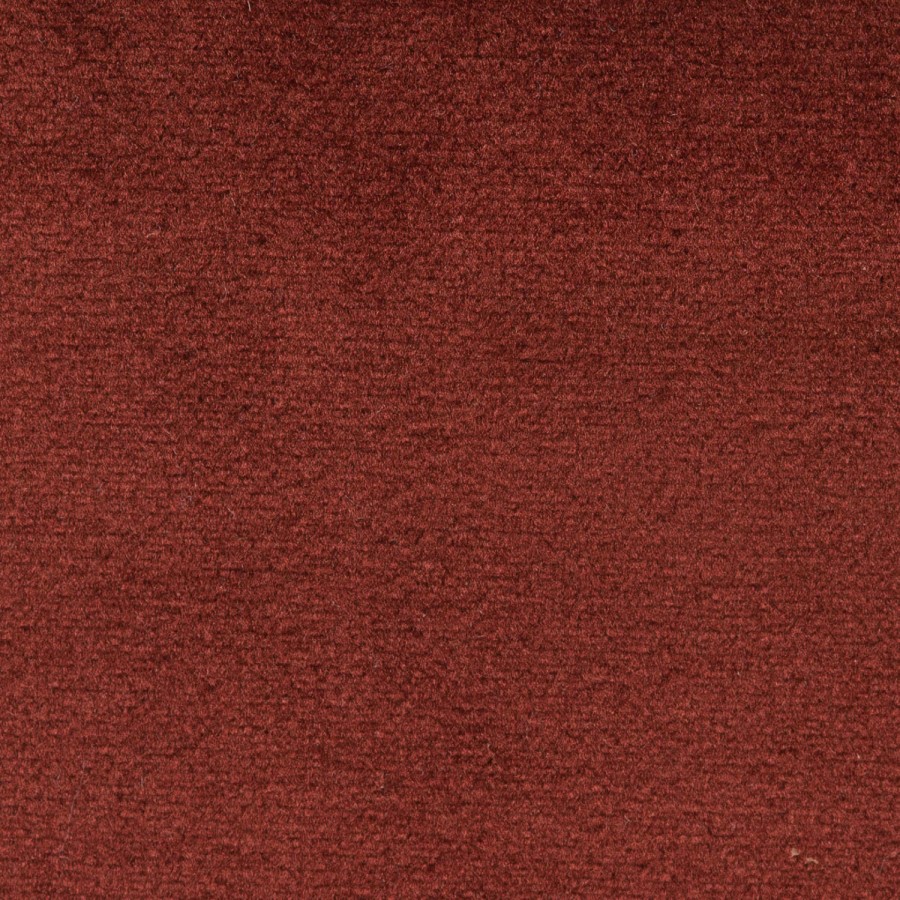 Deep Red Velvet Right Hand Facing 4 Seater Curved Corner Sofa - Zuri 
