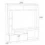 Birlea Zuma Black Entertainment TV Unit with Storage