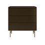 Khaki Green Modern Chest of 3 Drawers - Zane 