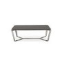 Zola Black Glass Coffee Table with Metal Frame