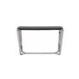 Zola Black Glass Console Table with Metal Frame