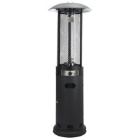 electriQ Outdoor Freestanding Gas Patio Heater - Black electriQ Outdoor Freestanding Gas Patio Heater - Black