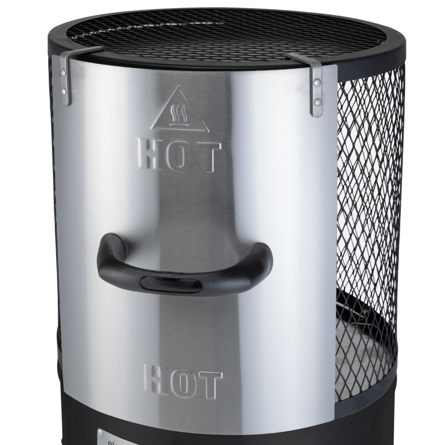 electriQ Outdoor Freestanding Bullet Gas Heater - Black