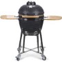 Boss Grill The Egg XL - 22 Inch Ceramic Kamado Style Charcoal Egg BBQ Grill - with Free Cover & Pizza Stone