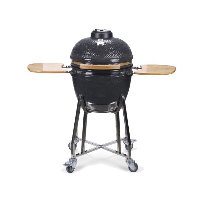 Boss Grill The Egg XL - 22 Inch Ceramic Kamado Style Charcoal Egg BBQ Grill - with Free Cover & Pizza Stone