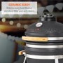 Boss Grill The Egg XS - 15 Inch Ceramic Kamado Style Charcoal Smoker BBQ Grill