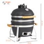 Boss Grill The Egg XS - 15 Inch Ceramic Kamado Style Charcoal Smoker BBQ Grill