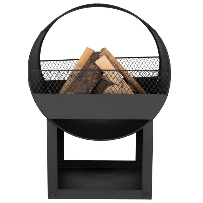 electriQ Fireplace Style Wood Burning Outdoor Garden Fire Pit