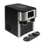 electriQ Countertop Ice Maker With Ice Crusher and Water Dispenser in Stainless Steel/Black