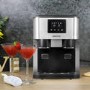 electriQ Countertop Ice Maker With Ice Crusher and Water Dispenser in Stainless Steel/Black