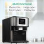 electriQ Countertop Ice Maker With Ice Crusher and Water Dispenser in Stainless Steel/Black