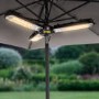 electriQ Outdoor Overhead Parasol Heater - Black