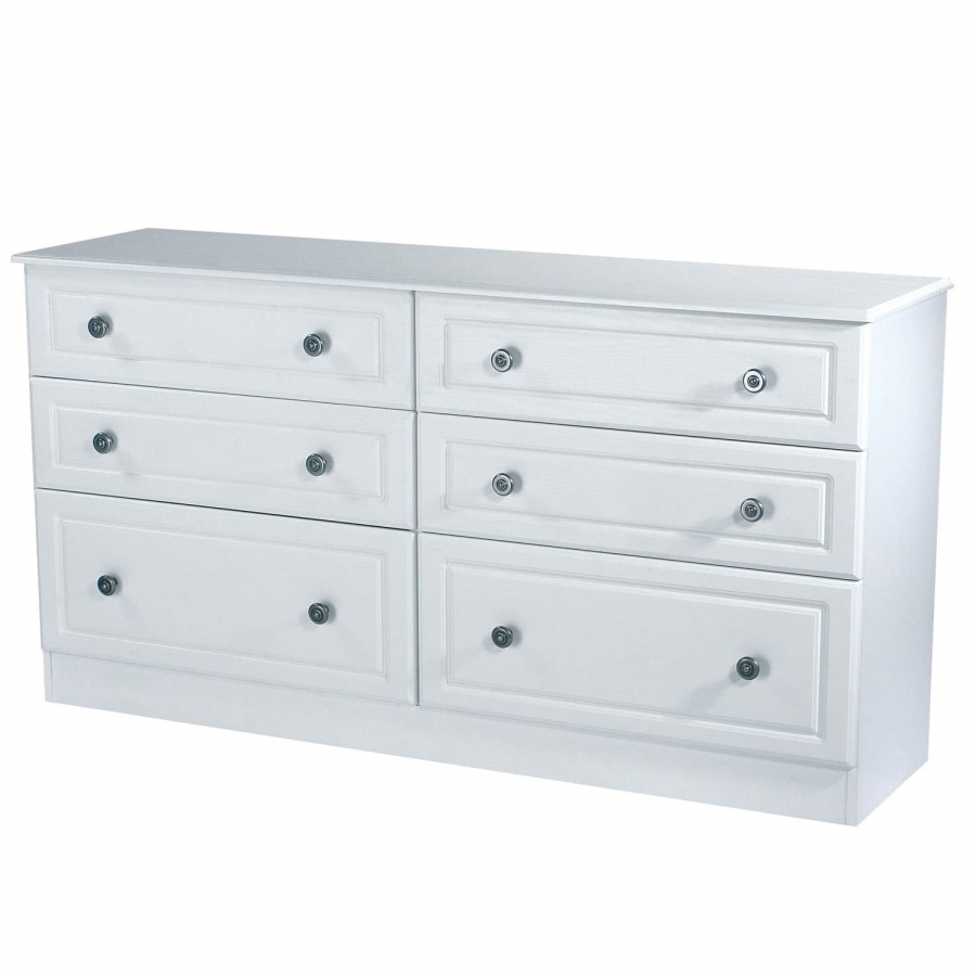 Welcome Furniture Pembroke White 6 Drawer Chest