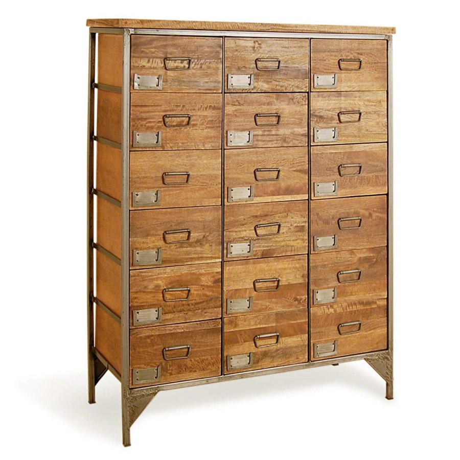 GRADE A1 - Industrial 18 Drawer Apothecary Chest